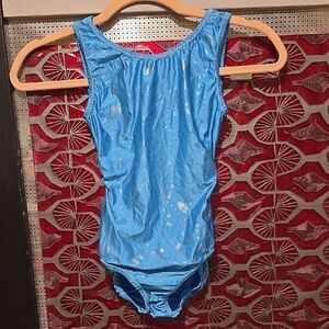 Foxy's Open Back Blue Kids Leotard